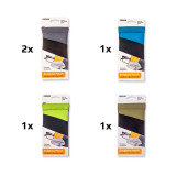 Carson Neoprene Brillenhoesje met microvezeldoekje - 5 pack